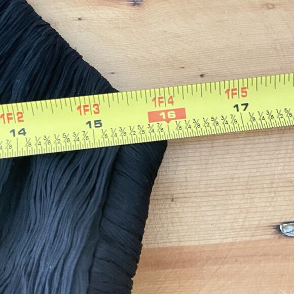 Vtg Y2K Sue Wong Black Silk Beaded Cocktail Dress 6 Vampy Witchy Fairy Grunge - Picture 11 of 12